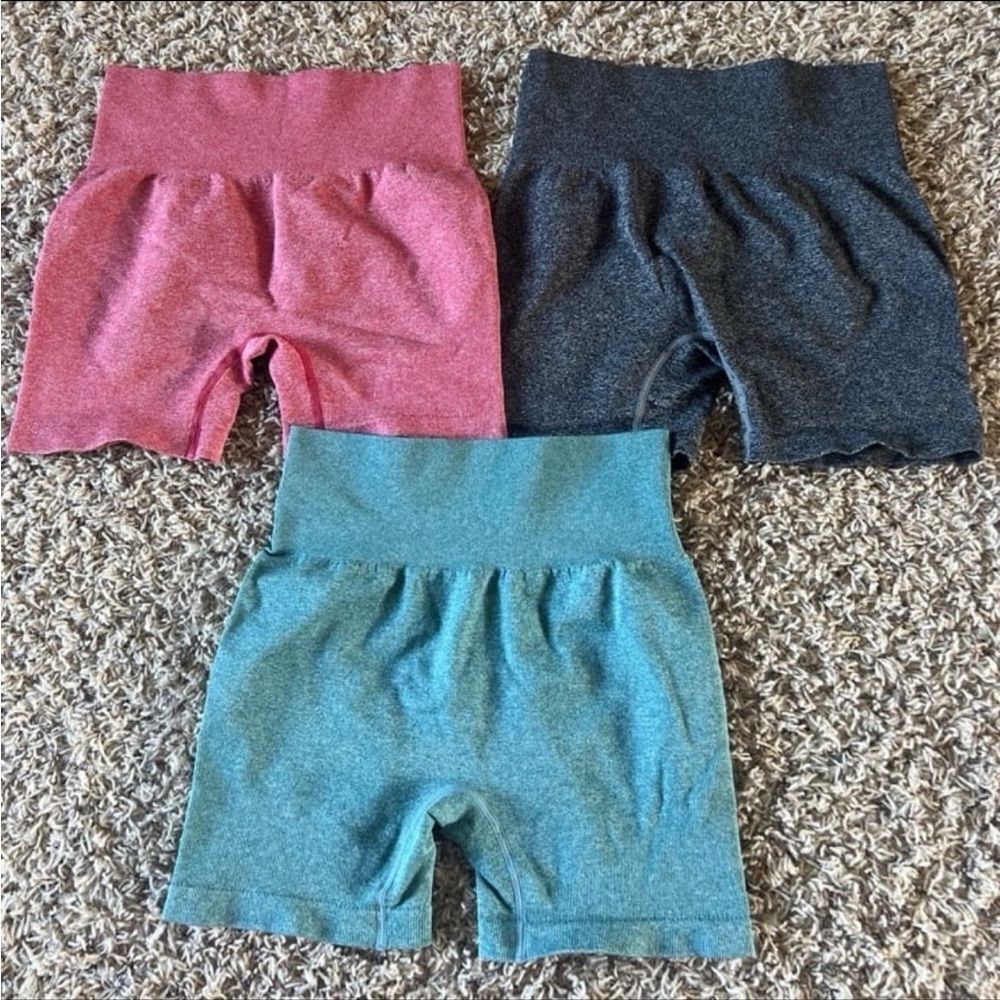 QQQ seamless gym biker shorts